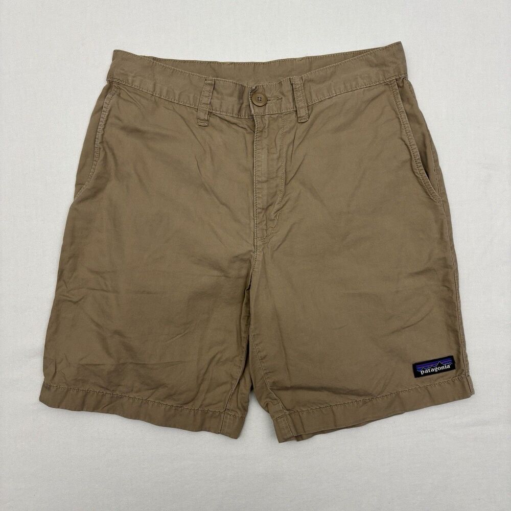 Patagonia All Wear Hemp Shorts Mens 28 Tan Khaki Organic Cotton Hemp Blend 57805